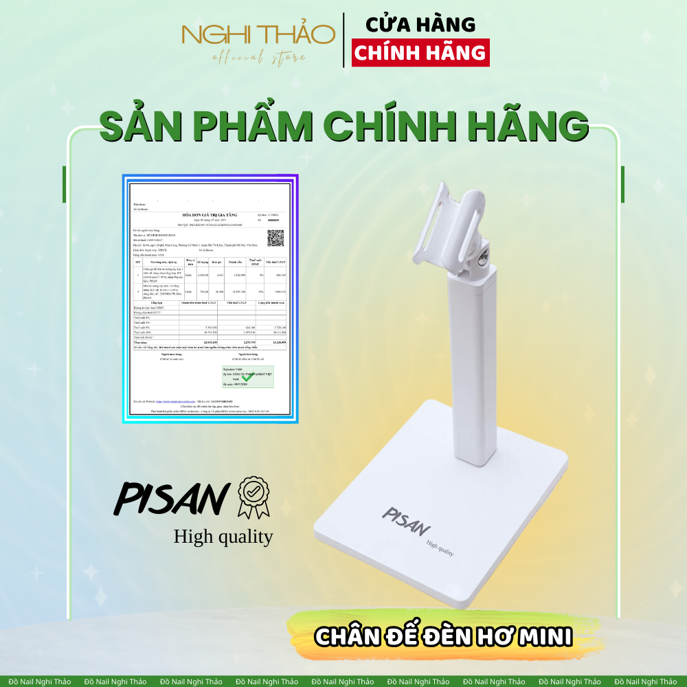 Chân đế kẹp đèn hơ móng mini PISAN