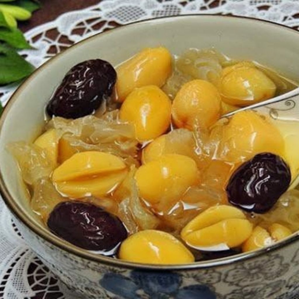 Bạch quả tươi chưa tách vỏ