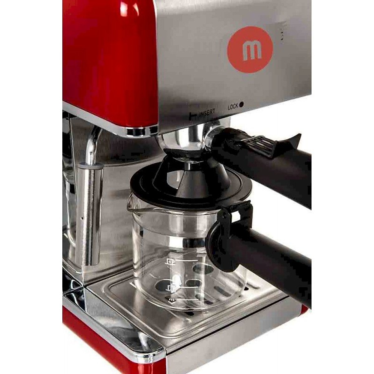 Máy pha cafe Mishio MK05 800W 3.5Bar - Màu đỏ