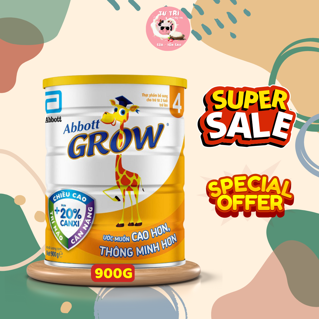 Sữa bột Abbott Grow 4 (G-Power) lon 900g date 2025
