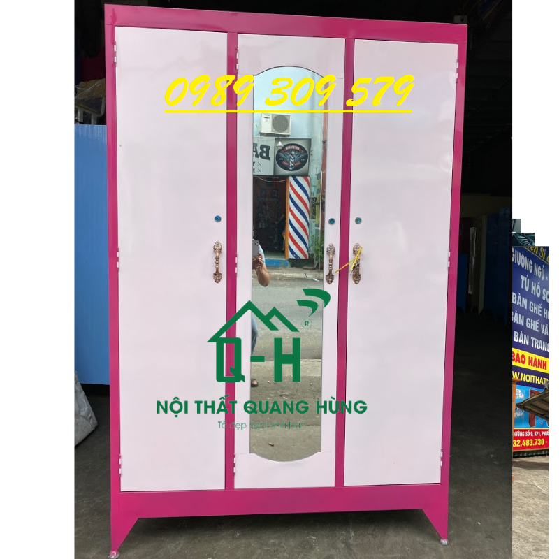 TỦ SẮT 3 CÁNH LỚN CAO CẤP HCM