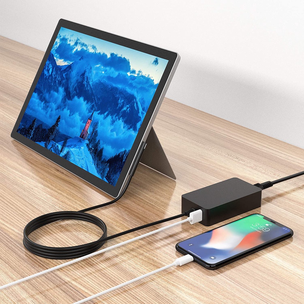 36/44/65W Bộ Sạc Surface Pro Bộ đổi nguồn Cho Microsoft Surface Book Surface Pro 8 Pro 3/4/5/6 Surface