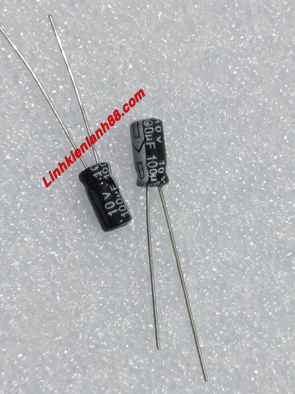Tụ hóa 100uf 10v mới, chính hãng