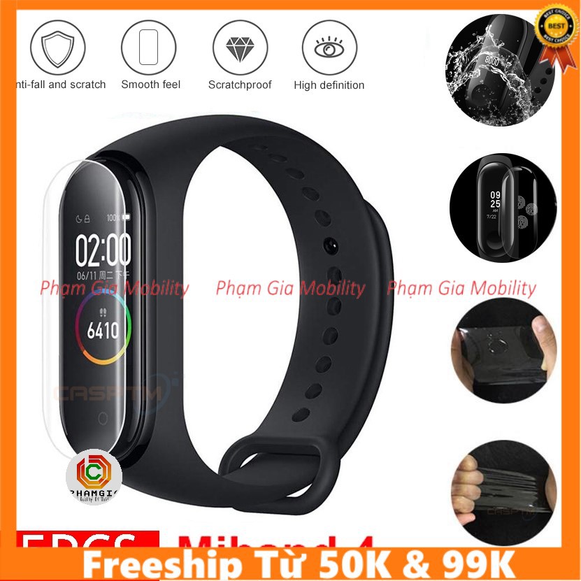 Combo hai miếng dán màn hình dẻo ppf cho xiaomi mi band 4 / mi band 5/ mi band 6/ mi band 7/ mi band 8