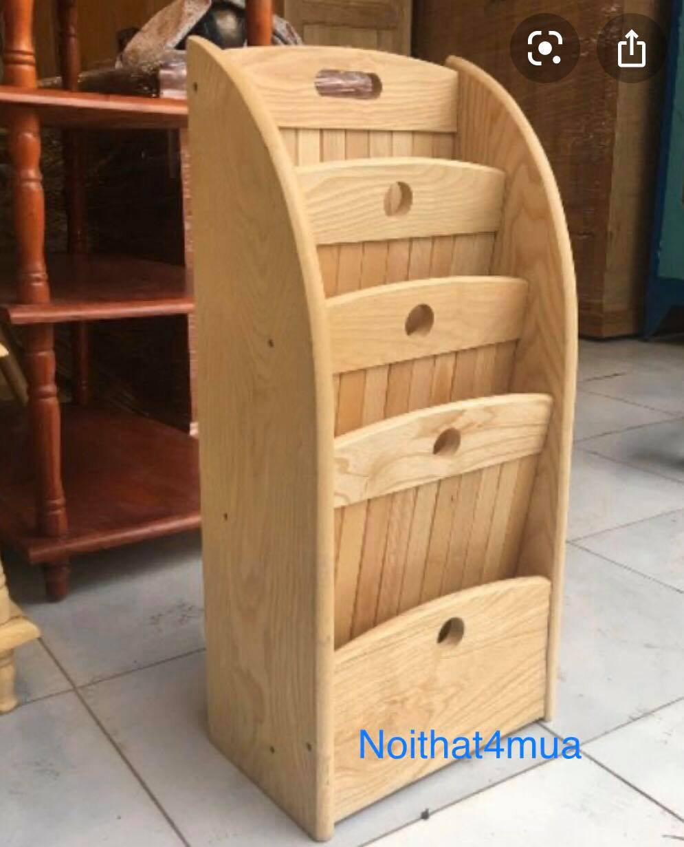 KỆ ĐỂ SÁCH BÁO , TẠP CHÍ GỖ CAO SU