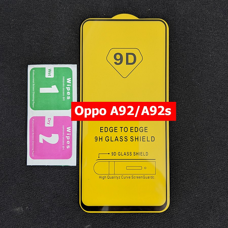 Kính cường lực Full Màn Hình Oppo A92 A92s Tặng Phụ Kiện Dán