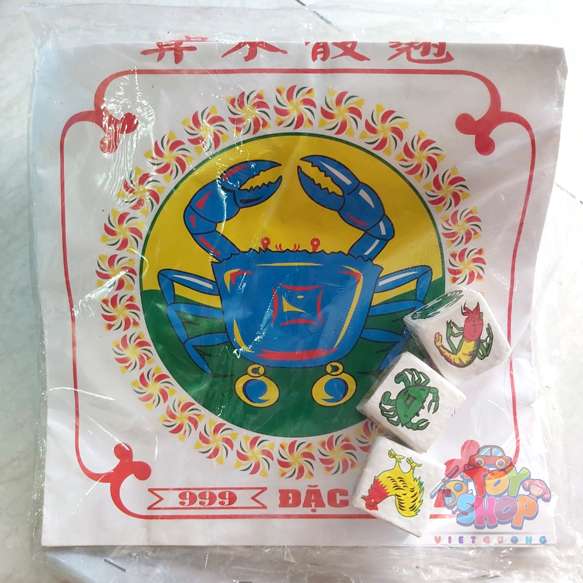 Bộ bầu cua giấy xúc xắc xốp, bộ bầu cua nghiệp dư cho nhóm bạn, gia đình cùng chơi