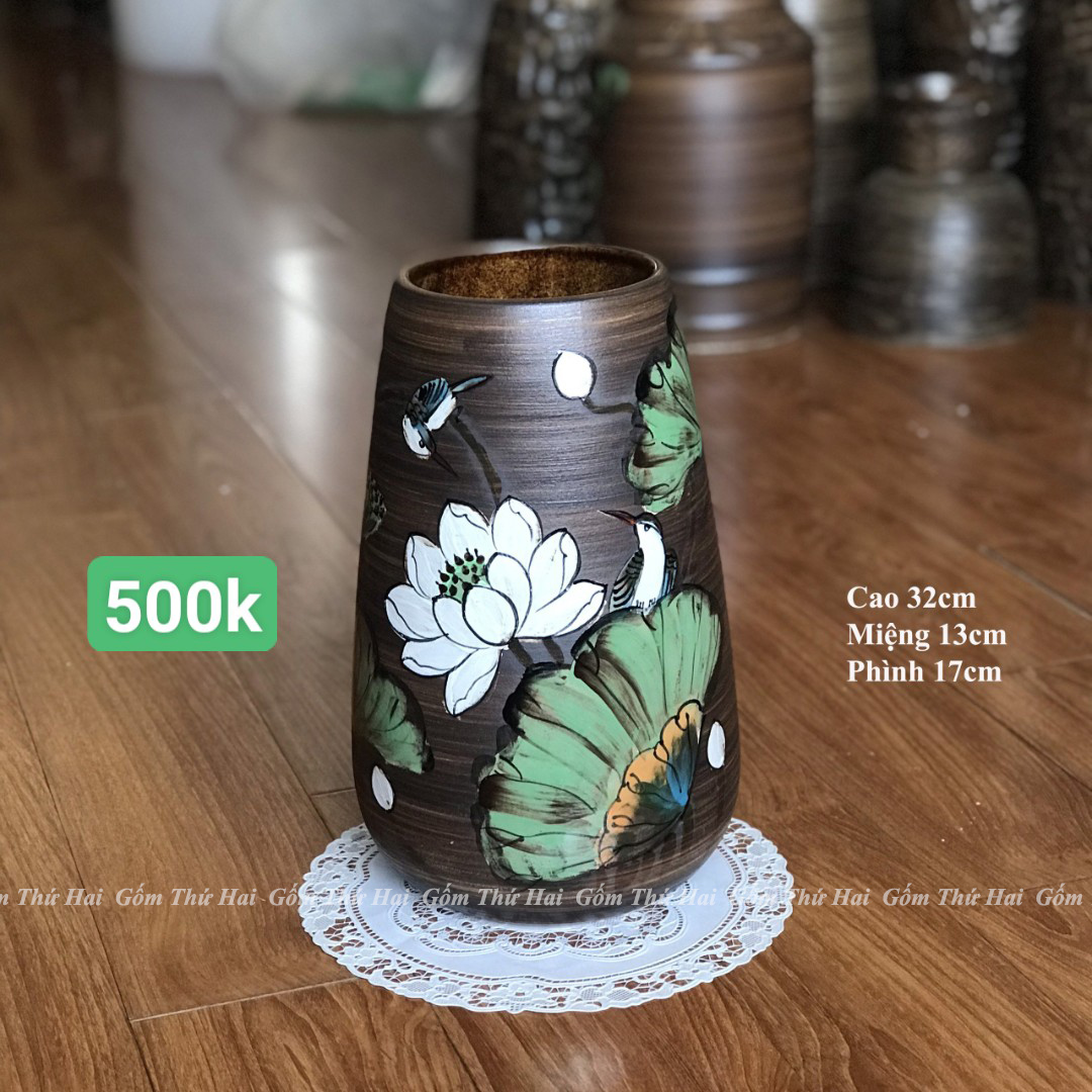 BT23 high grade rustic men bowl flower vase ceramic vase desktop decoration drawing pattern ceramic vase GTH