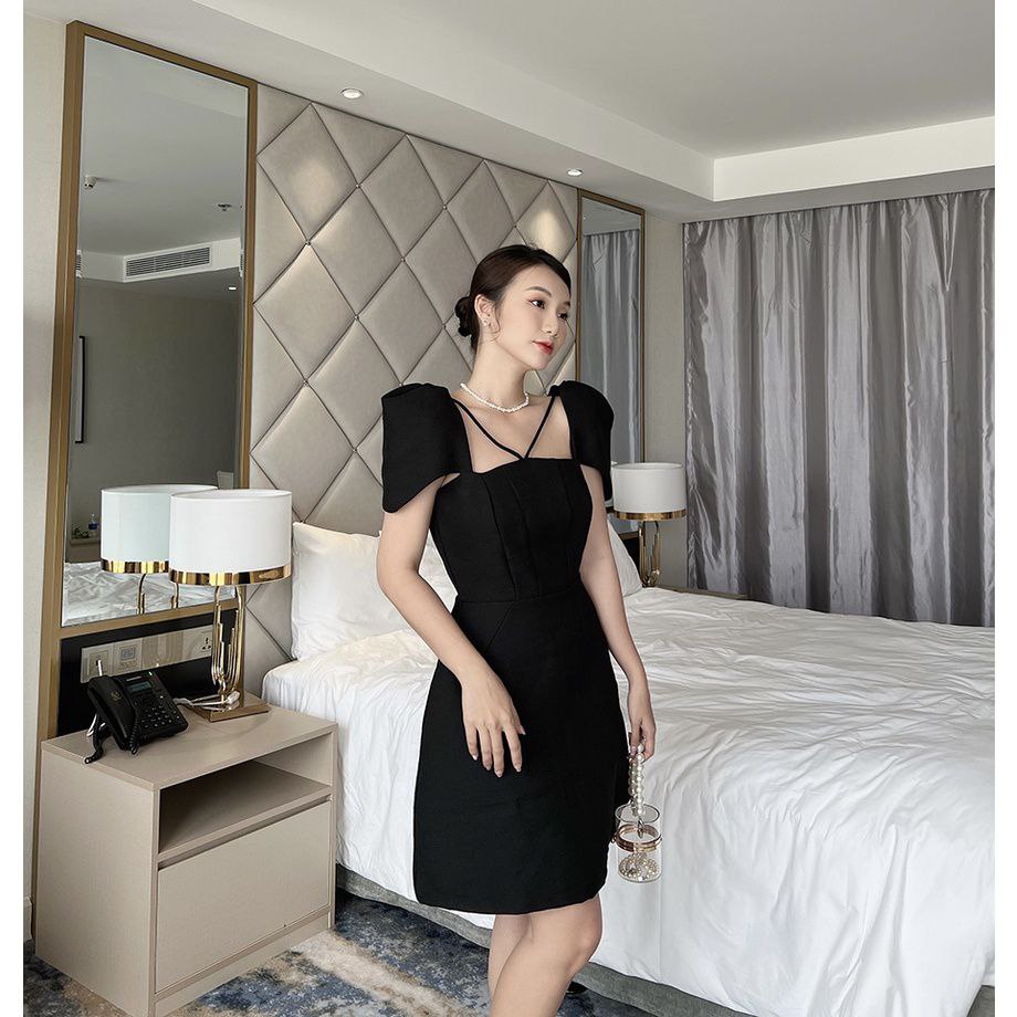 LIKEHER - ĐẦM DỰ TIỆC D02 ĐẦM XÒE CHÉO DÂY