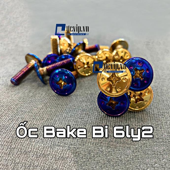 Ốc bake bi 6ly2 dù titan vàng ms1744