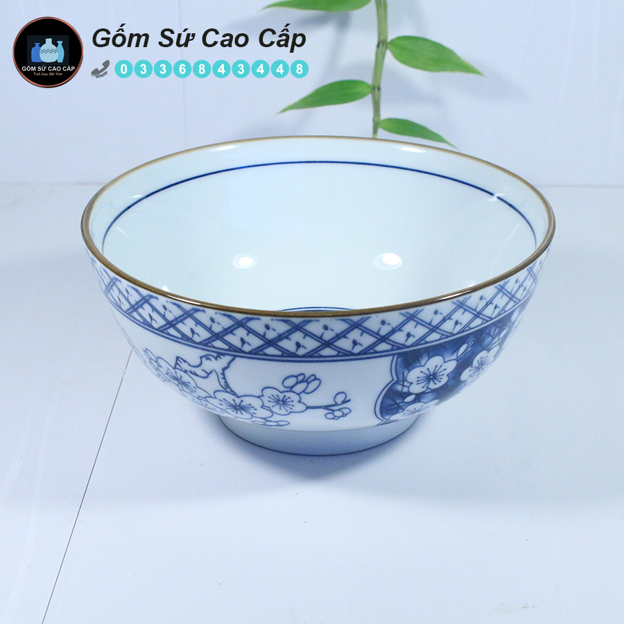 Bộ Bát Đĩa Bát Tràng [23 MÓN] - Bộ Bát Đĩa Cao Cấp [HOA ĐÀO]