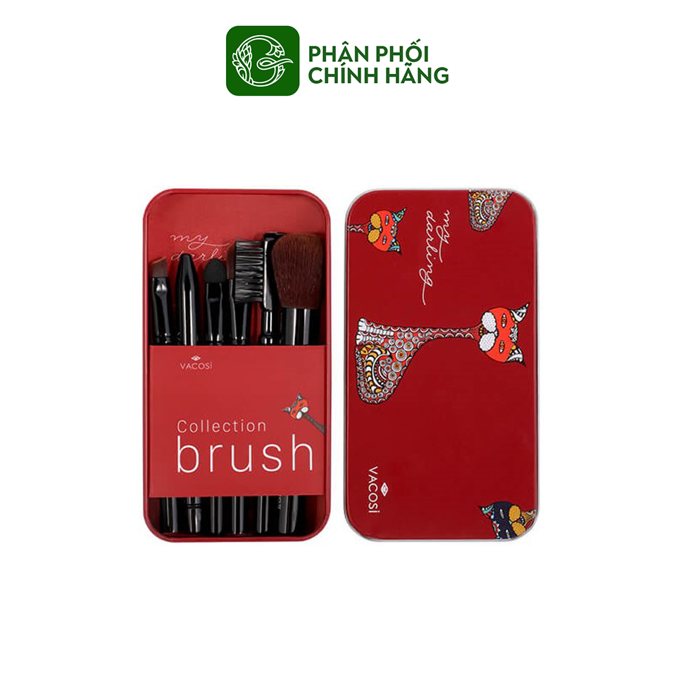 Bộ cọ trang điểm Vacosi My Darling Travel Brush Set