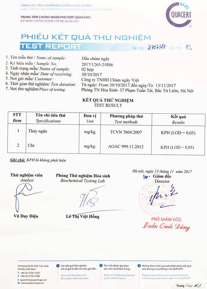 Dầu Chùm Ngây Moris