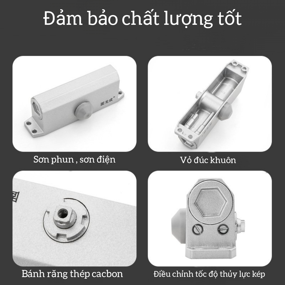 Tay co thủy lực đóng cửa tự động ELEYA dừng 90 độ