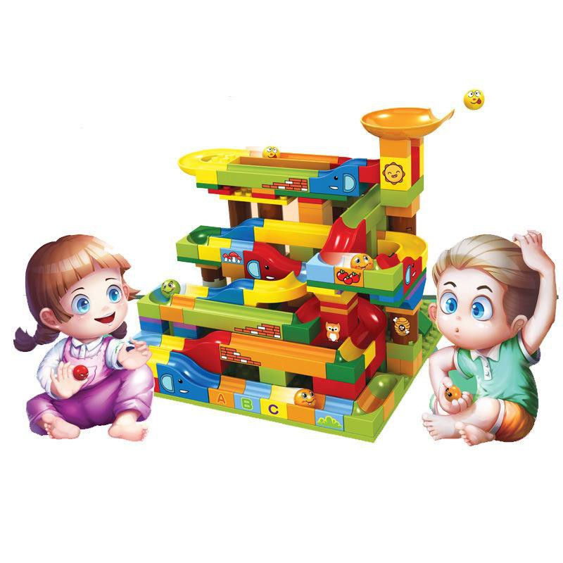 [SALE SẬP SÀN] Bộ đồ chơi lego lắp ghép 206 chi tiết hình cầu trượt thả bi cho bé vui chơi sáng tạo đồng thời kích thích trí thông minh, mẫu mới siêu hót - Đồ chơi trẻ em cao cấp