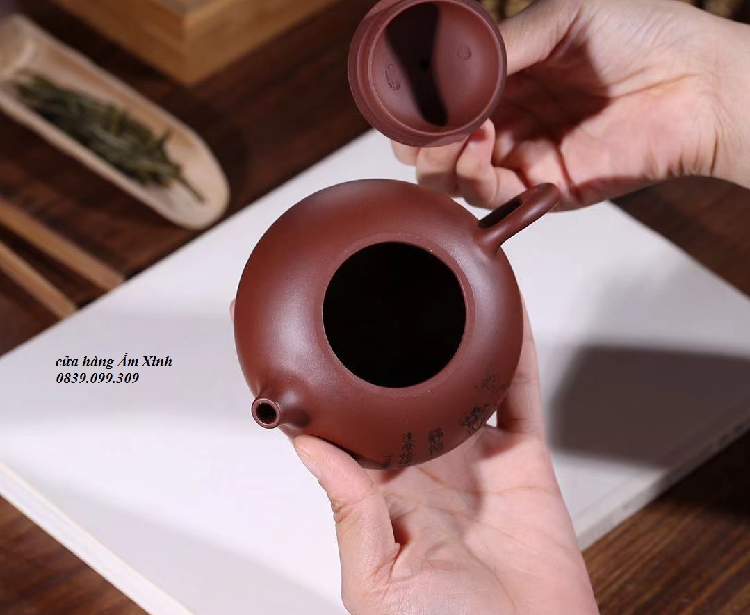 Ấm Tử Sa Nghi Hưng Cà Đoạn Tử Nê 280ml
