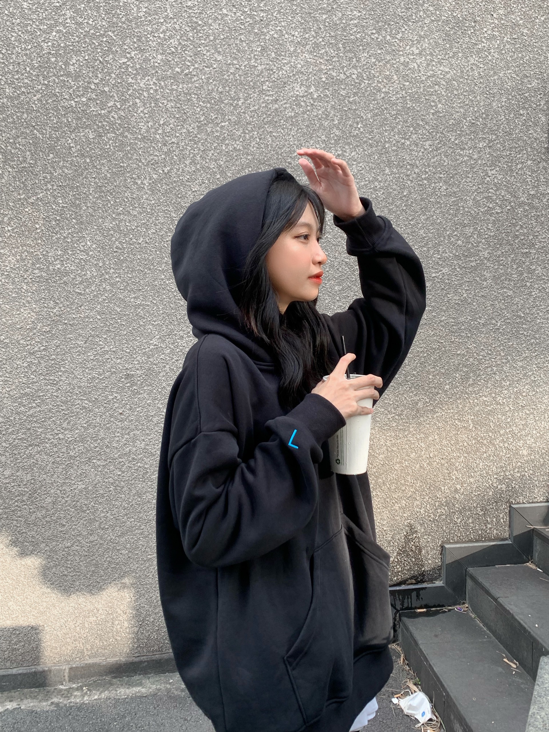 7MILLIONS áo khoác Hoodie Basic Formal / Màu đen