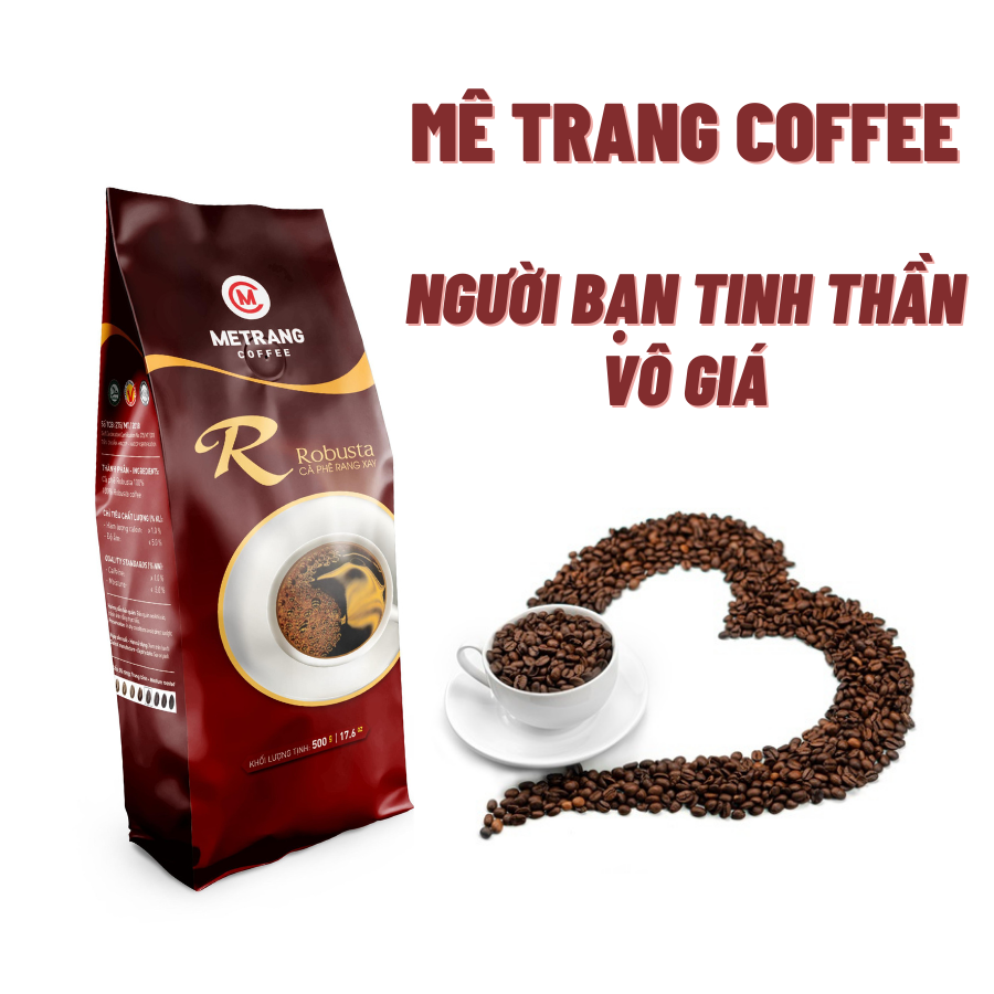 Cà Phê Robusta - Mê Trang - túi bột 500g - cà phê nguyên chất