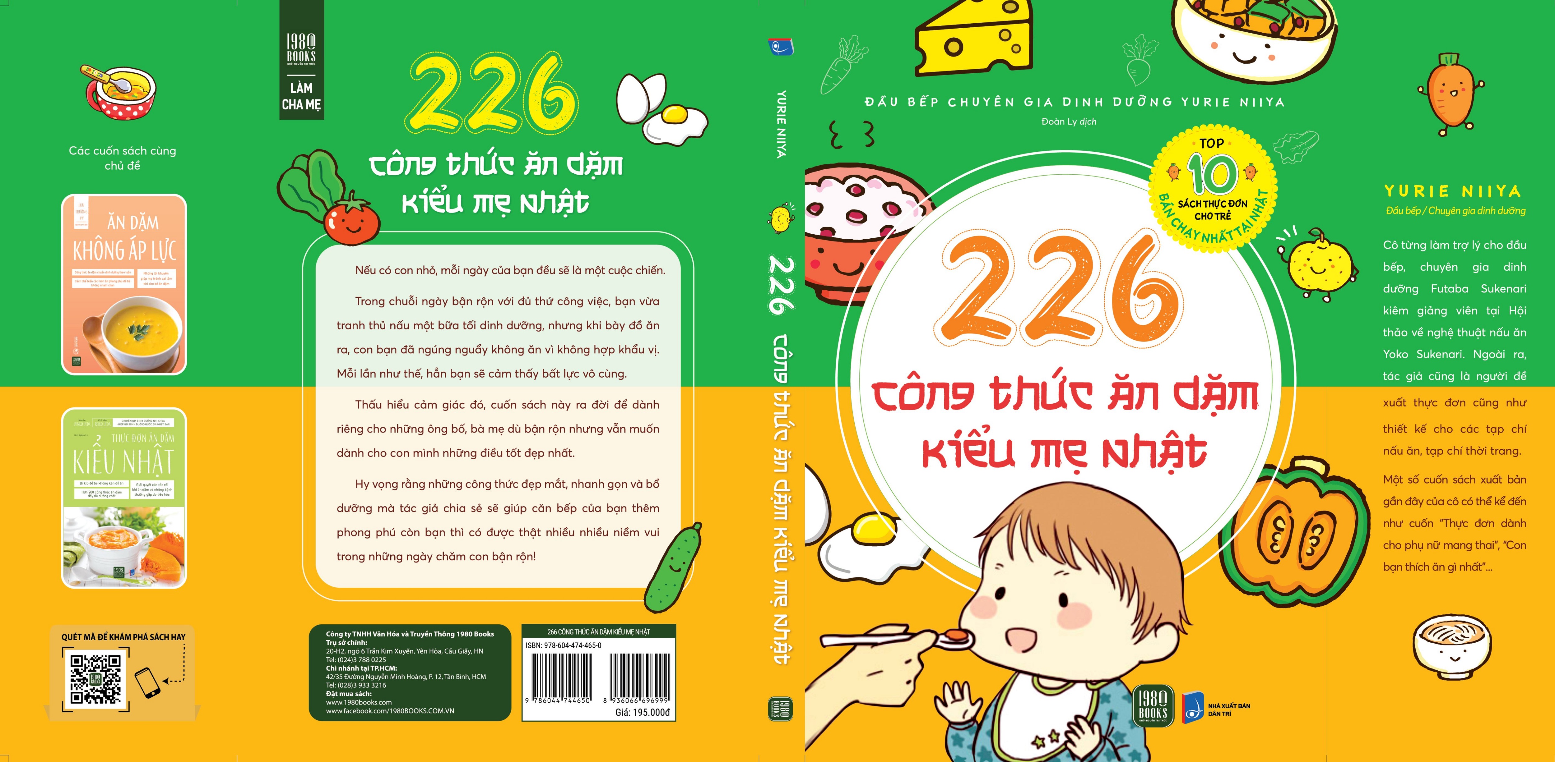 Sách - 226 Công Thức Ăn Dặm Kiểu Mẹ Nhật