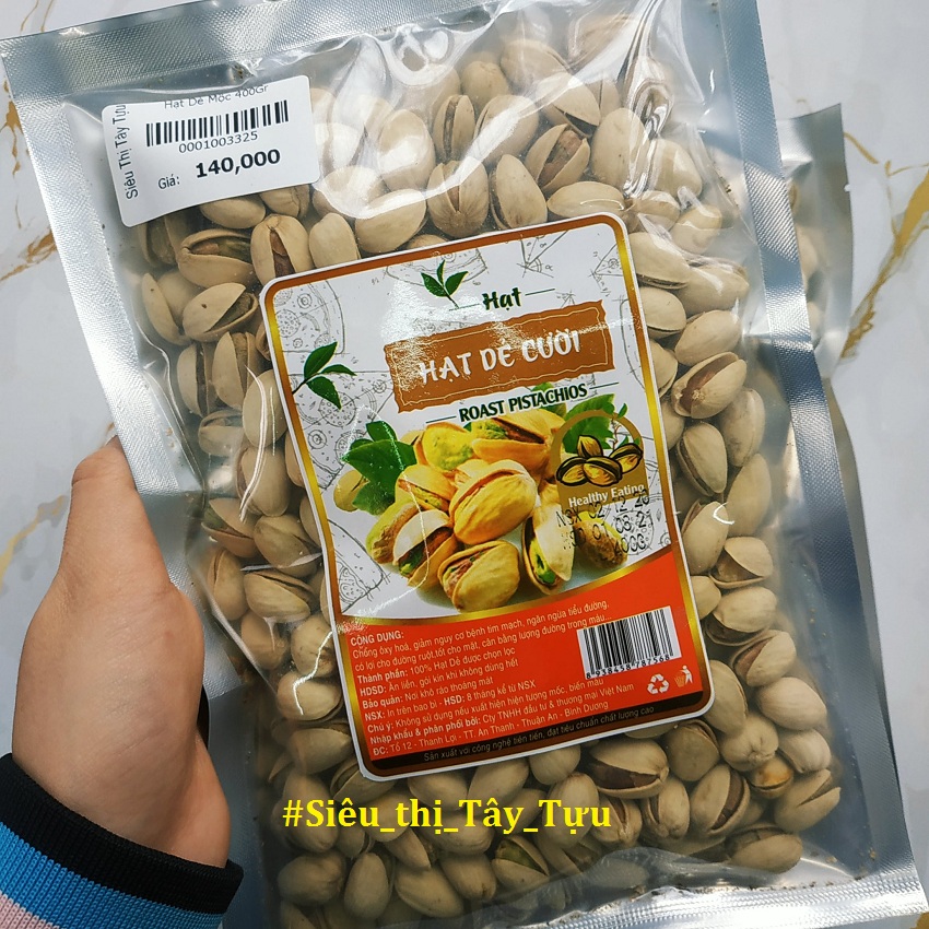Hạt dẻ cười mộc, nguyên chất - không tẩy trắng (400g)