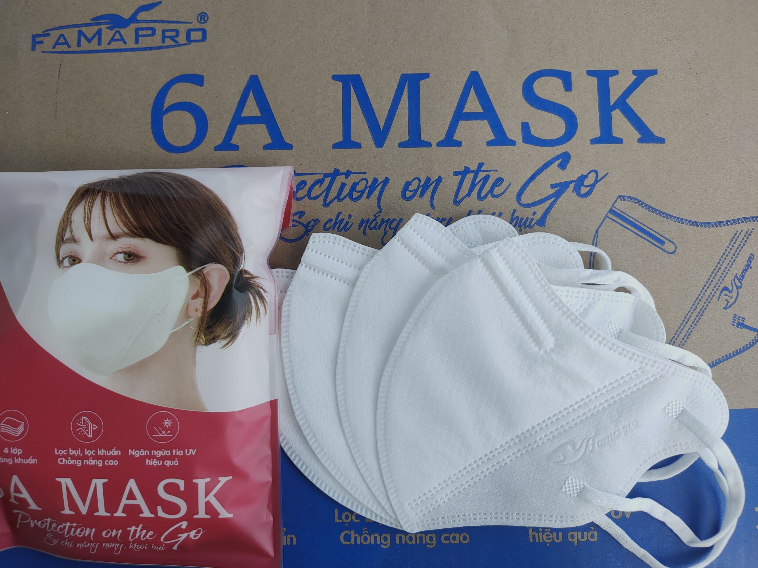 [SIÊU CHỐNG NẮNG] Combo 100c Khẩu trang 6A PT mask,