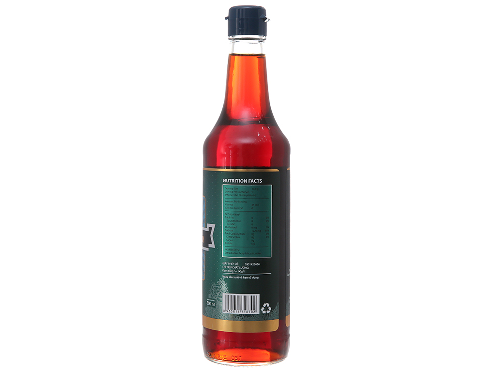 Nước mắm cá cơm Hạnh Phúc 60 độ đạm chai 500ml