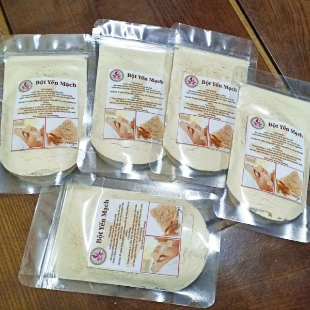 100g bột yến mạch đắp mặt trắng da/mờ nám tàn nhang