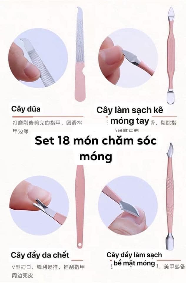 Bộ kiềm chăm sóc móng 18 món