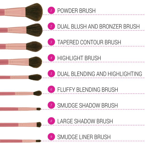 [HCM]Bộ Cọ 9 Cây BH Cosmetics Its My Raye Raye