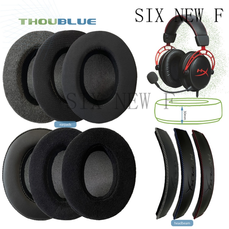 THOUBLUE Tai Thay Thế Miếng Lót Cho HyperX Cloud Core, Bạc Cloud II Cloud Alpha,Alpha PRO, alpha S Tai Nghe Chụp Tai Mút Bao