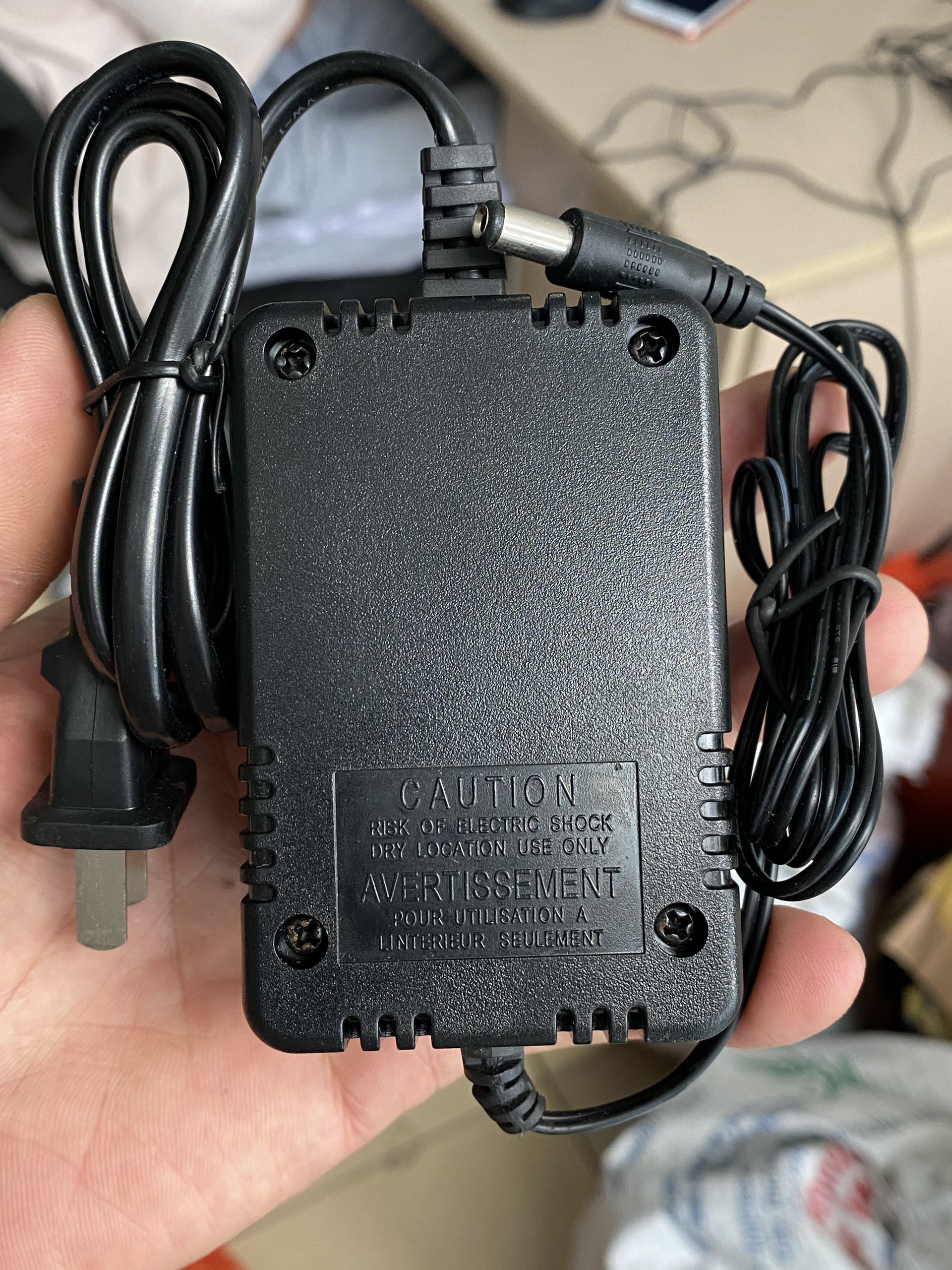 Nguồn AC 15V-1000mA xoay chiều
