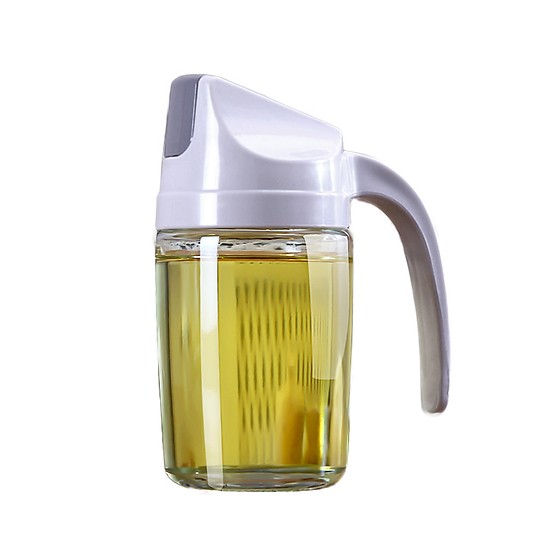 [Flash Sale]Chai thủy tinh 300,600ml đựng dầu ăn nước tương tự động mở nắp cao cấp