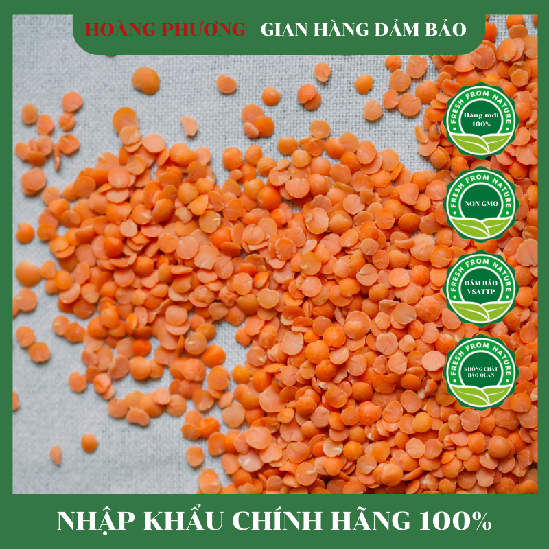 Đậu lăng đỏ hữu cơ canada 250gr loại 1 💝free ship💝 đậu lăng đỏ tách vỏ