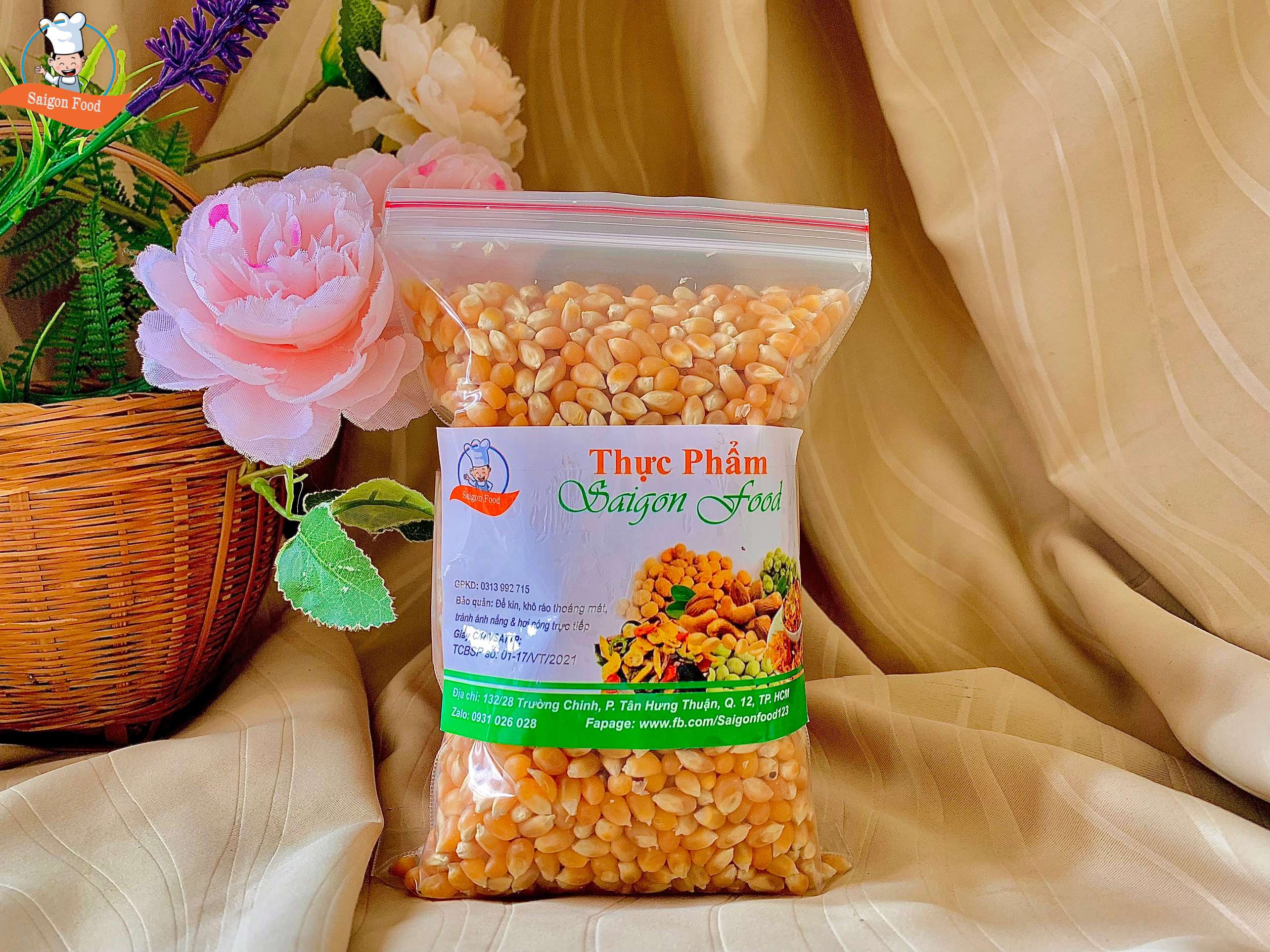 [HCM]500G NGÔ MỸ NỔ BẮP RANG BƠ (HẠT CHƯA CHẾ BIẾN) - SAIGON FOOD