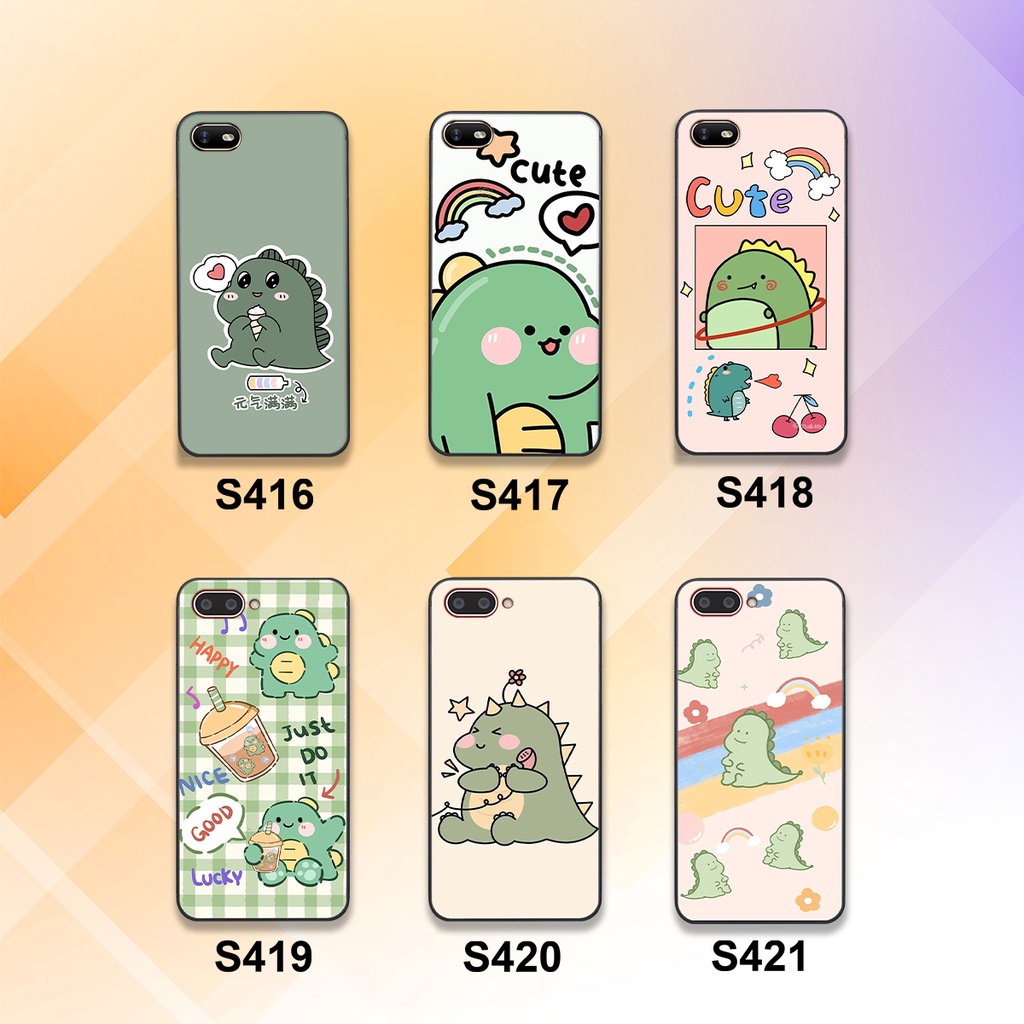 Ốp lưng Oppo A3S - A1K in hình khủng long cute
