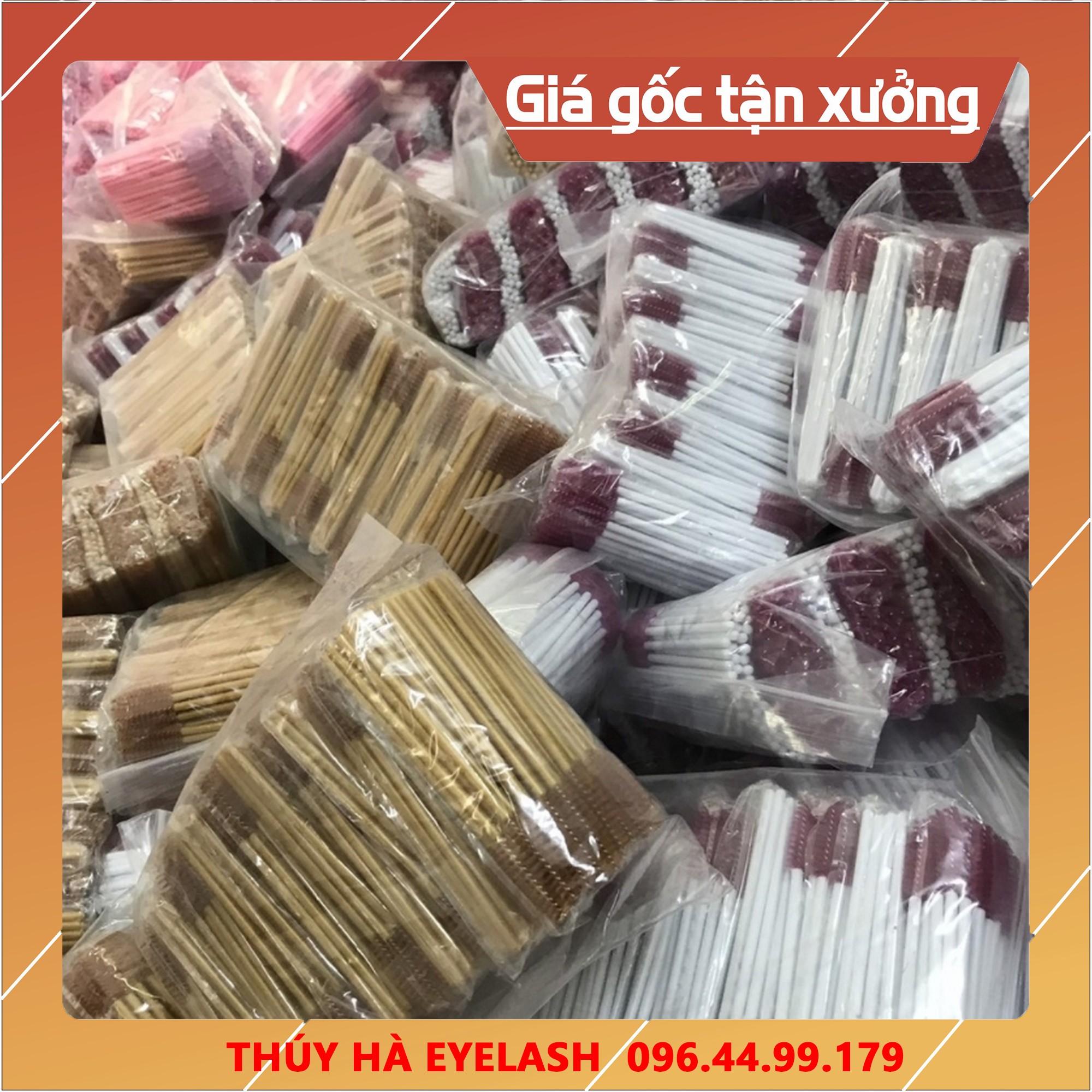 Chổi chải mi nối ( BỊCH 50 CÂY)_dụng cụ nối mi_THÚY HÀ