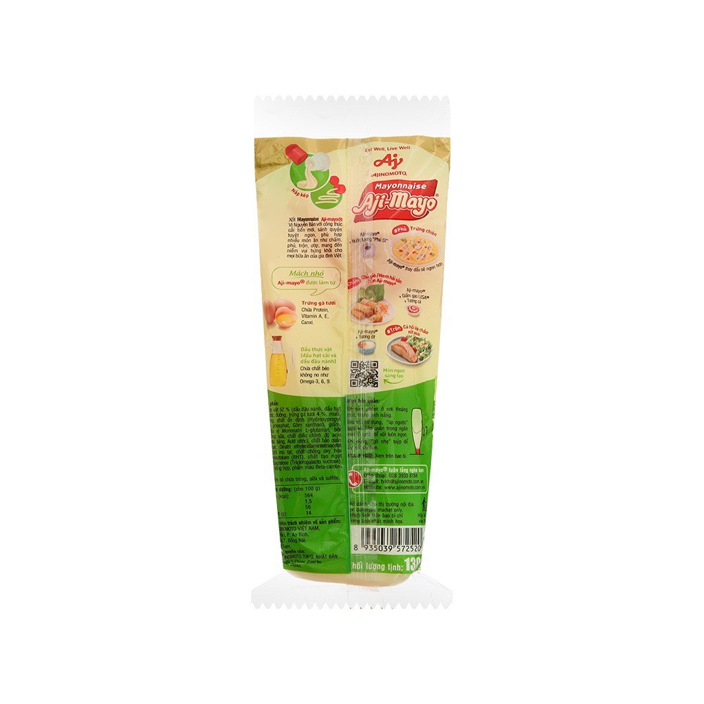 Sốt mayonnaise Ajimayo chai (130g-260g)