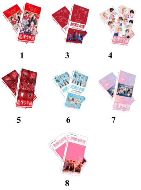 (nhiều mẫu) Hộp postcard BTS Persona, Love yourself, Answer,...