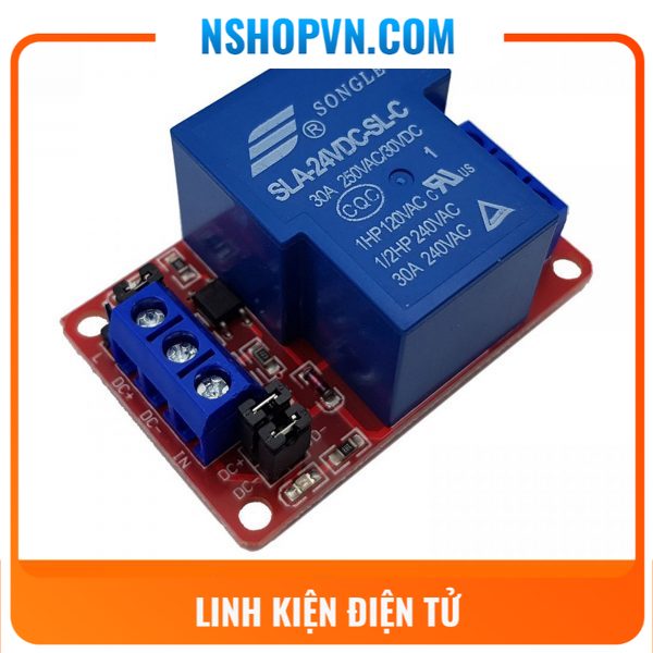 Module 1 relay với opto cách ly kích h/l 24v 30a