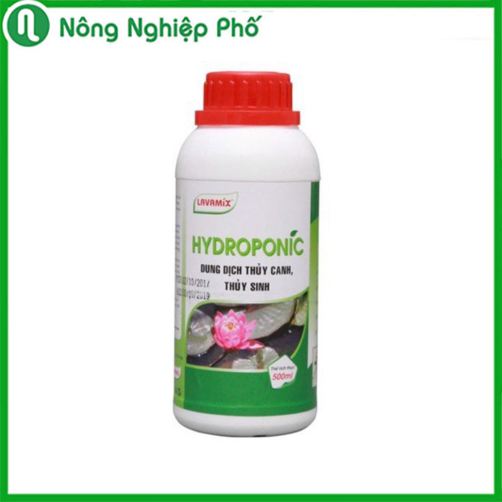Dung dịch thủy canh, thủy sinh Hydroponic - Chai 500ml - Nông Nghiệp Phố