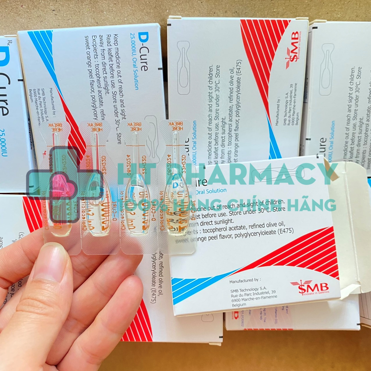 D-cure Vitamin D dcure hỗ trợ bổ sung Vitamin D thiếu hụt (hộp 4 ống)