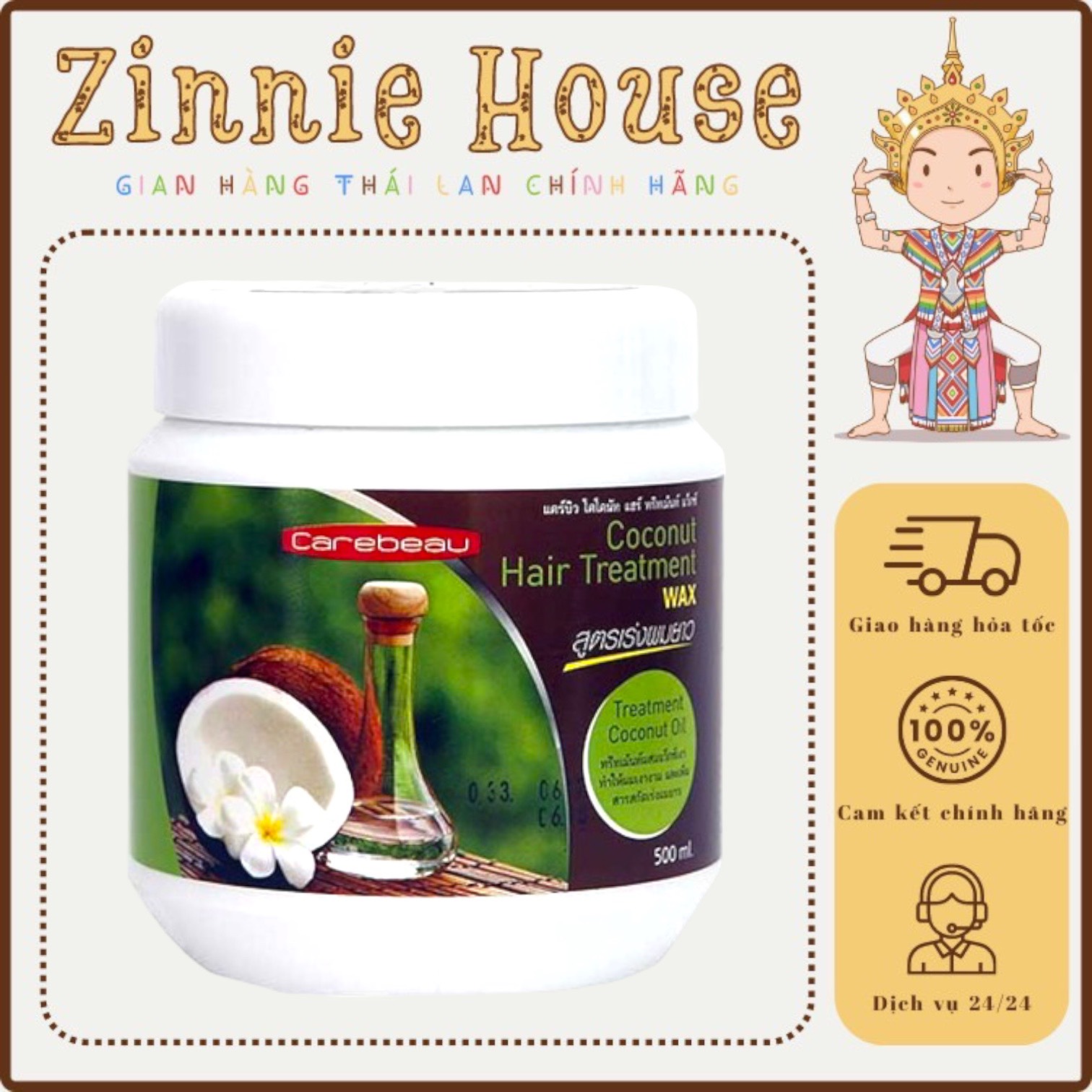 [CHÍNH HÃNG] Kem Ủ Tóc Dừa Non Carebeau Thái Lan 500ml