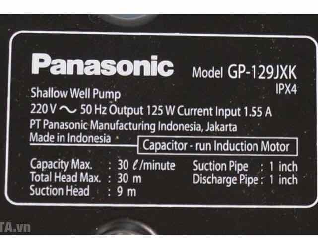 Máy Bơm Nước Chân Không Panasonic - Pana
