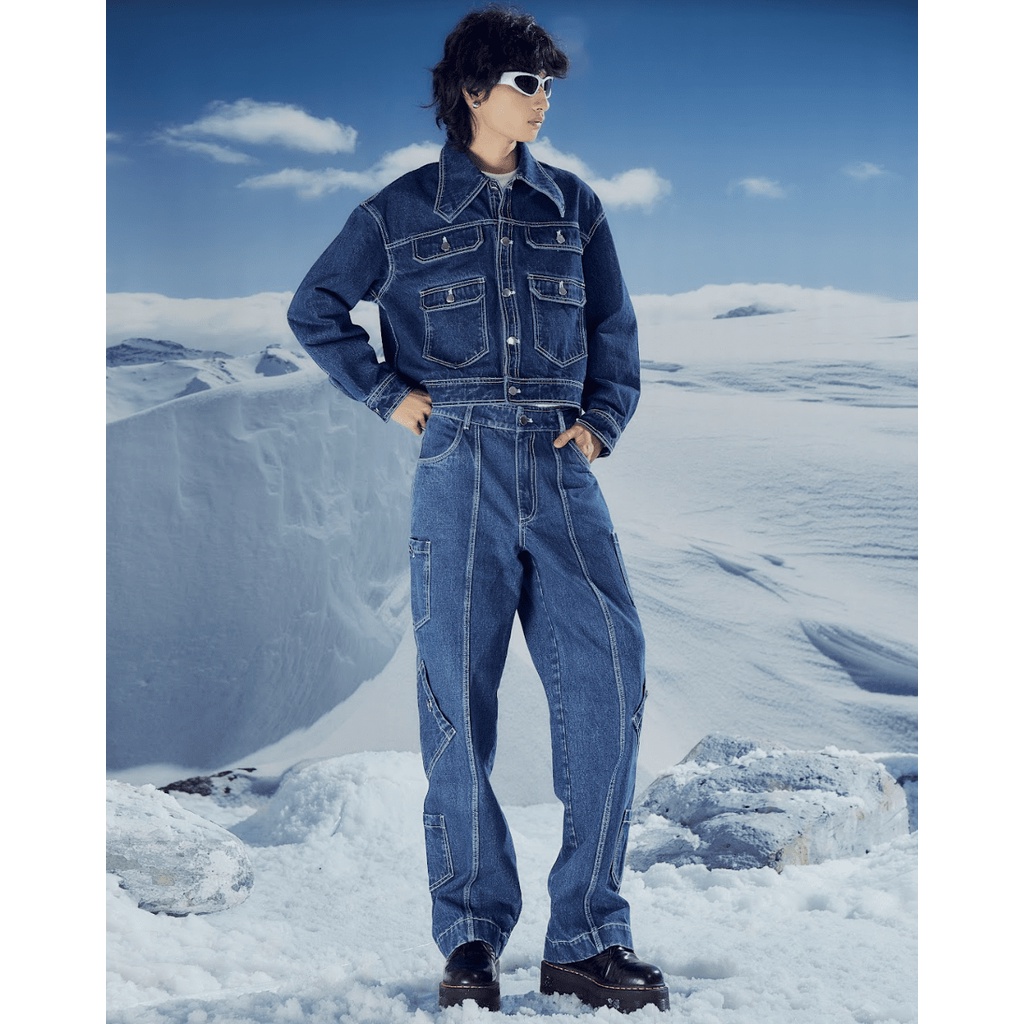 Áo khoác denim jacket Cao Stu