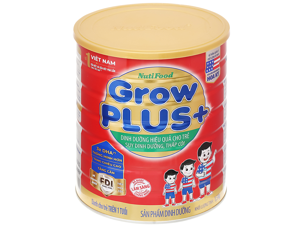 Sữa Bột Nutifood Grow Plus đỏ 1.5kg