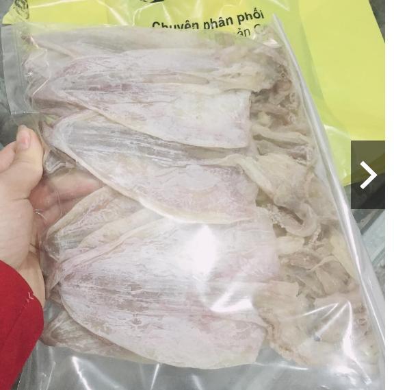 1kg mực khô size 40 - 45 con chuẩn câu vân đồn, mới, trắng, ngon.