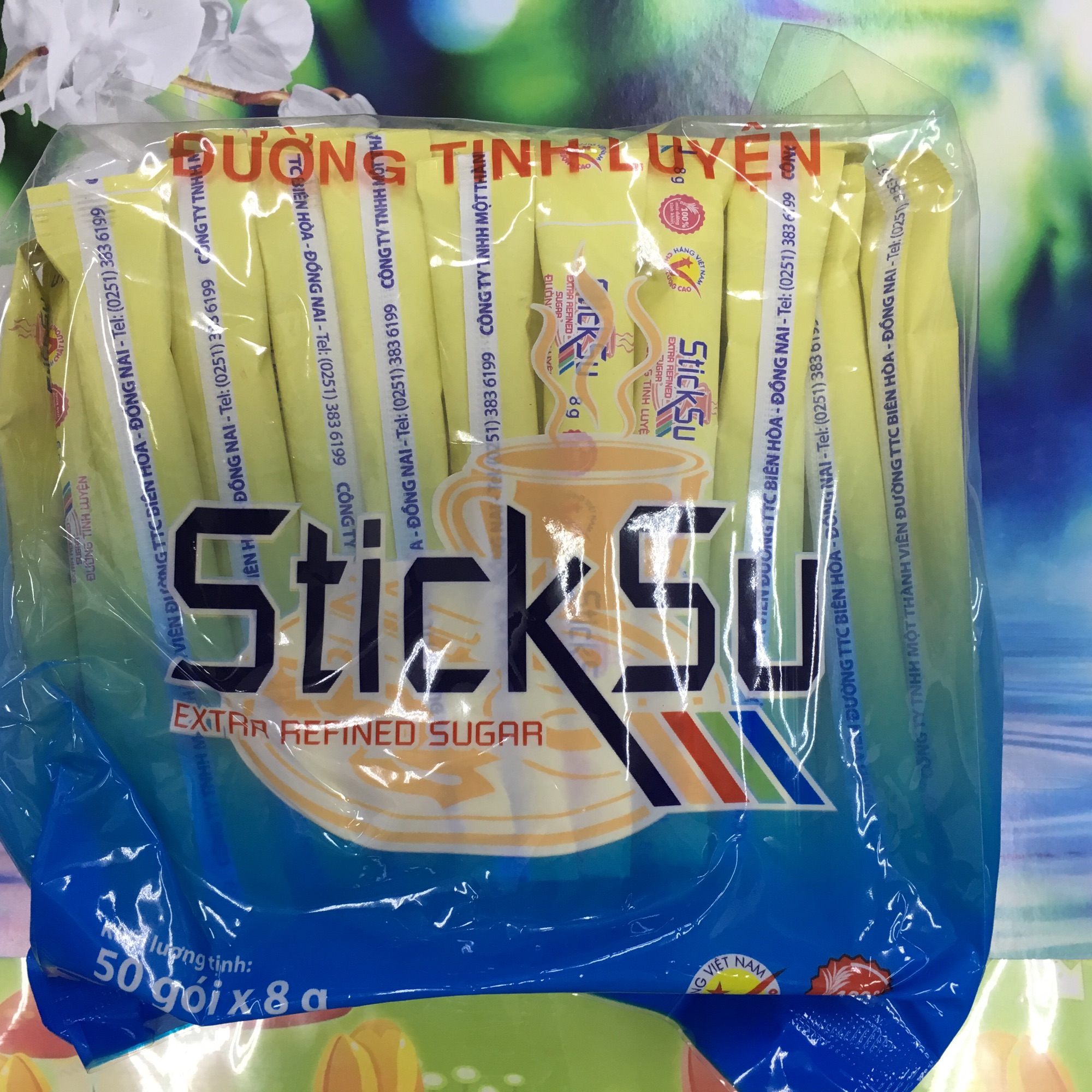 Đường Que Tinh Luyện Cao Cấp Biên Hoà (50 gói x 8g)