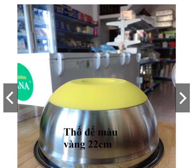 Âu / thố trộn bột đế silicon chống trượt size 22cm