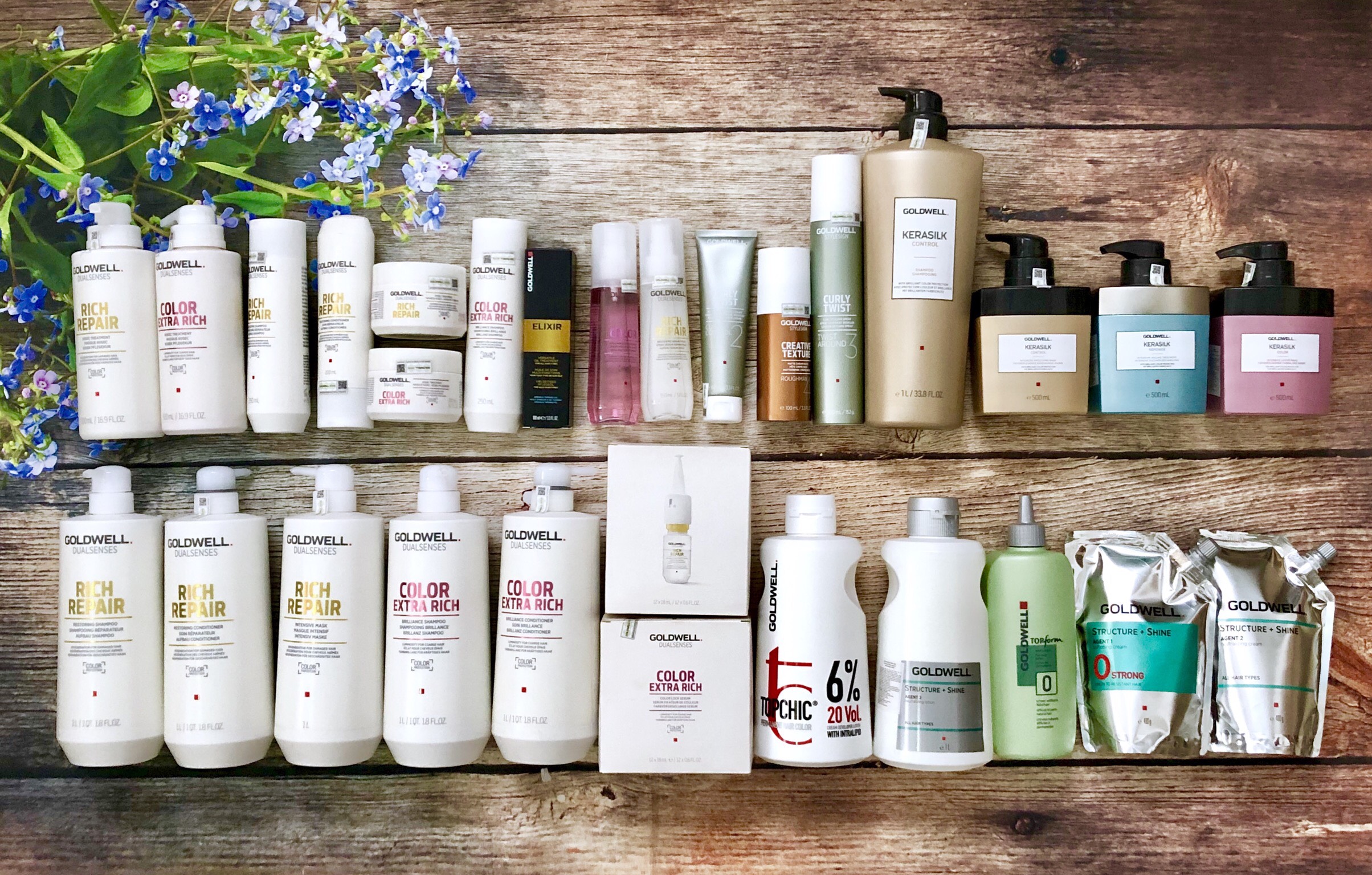 [+Tặng mũ trùm]Hấp dầu Goldwell Kerasilk cho tóc khô hư tổn 500ml (ĐỨC)