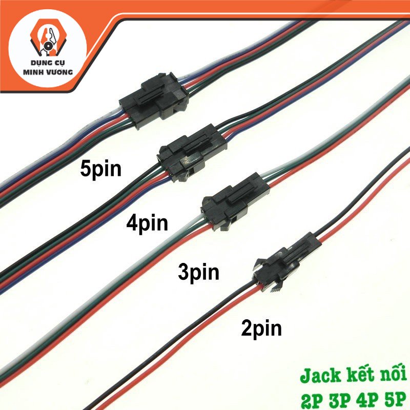 Jack kết nối đầu nối dây điện 2p 3p 4p 5p 6p dùng cho cho xe ô tô, xe máy